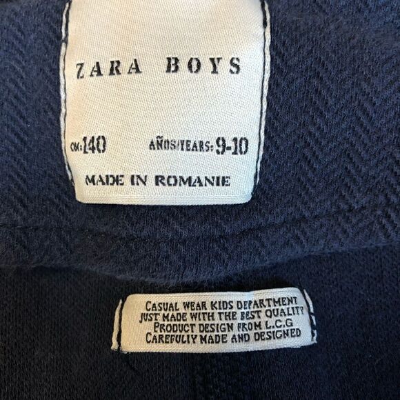 3/$25 ZARA KIDS BLUE HERRINGBONE VEST WAISTCOAT FOR BOYS 9-10Y - Picture 5 of 12